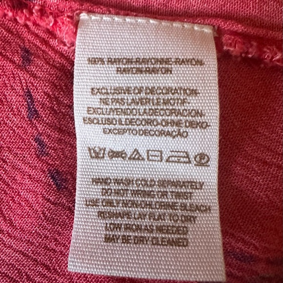 FREE PEOPLE Boho Paisley Flowy Top/Dress Peasant Sleeves - Rayon - Womens Small - Picture 12 of 15